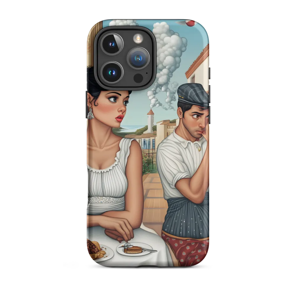 Unspoken Words at the Cafe | Phone Case
