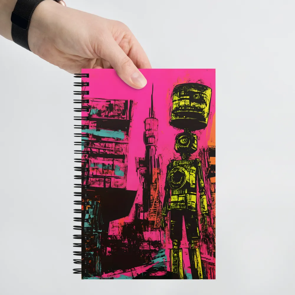 Neon Dystopian Future 
 Spiral Notebook | 140 pages