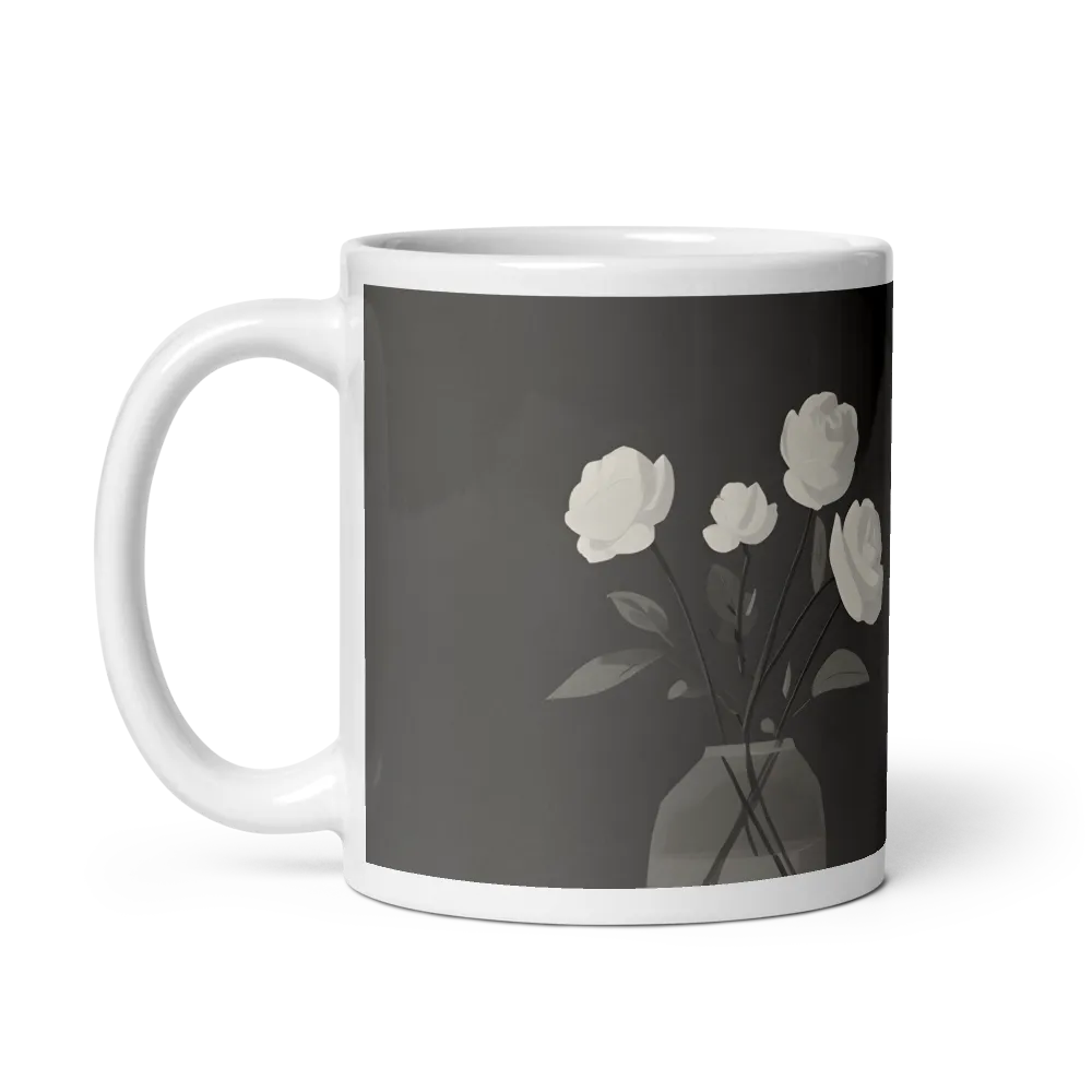 Monochrome Roses in Glass