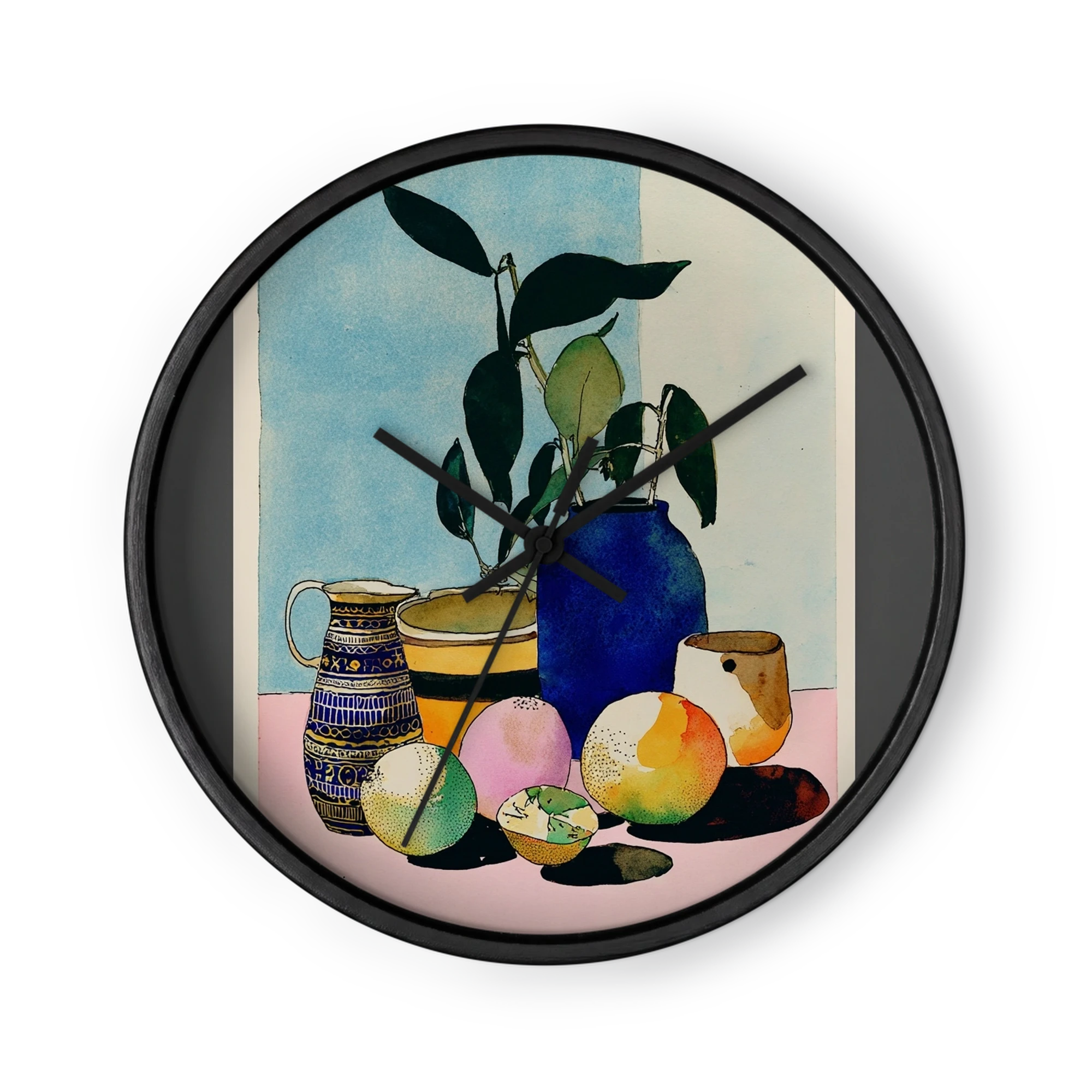Botanical Still Life with Blue Vase