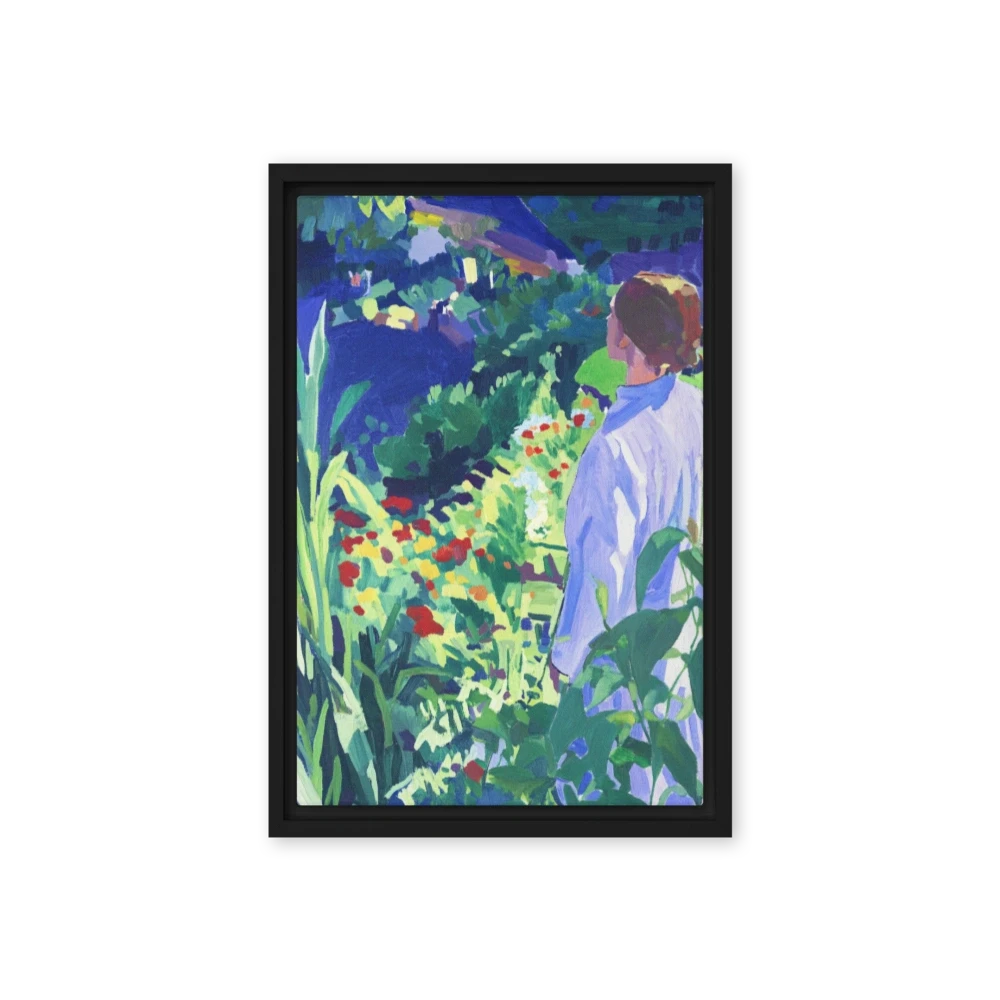 Figure in Lush Garden
