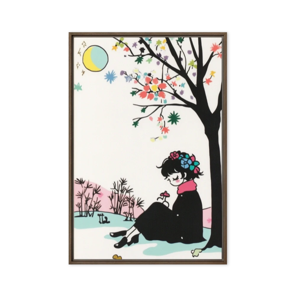 Woman under Flowering Tree