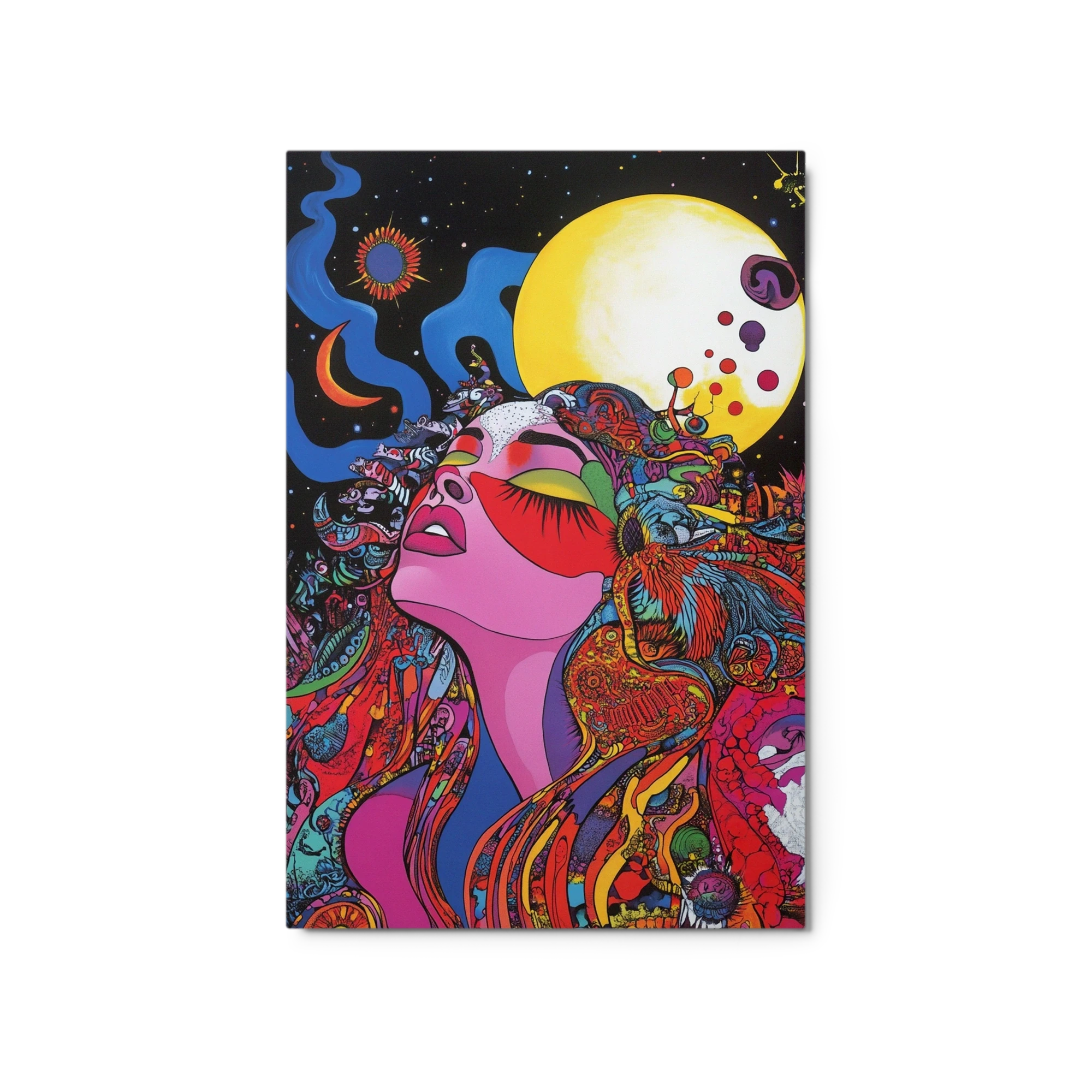 Psychedelic Cosmic Woman Portrait