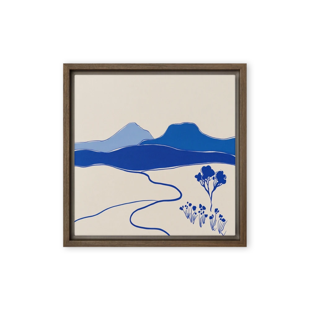 Blue Horizon Landscape | Art Print