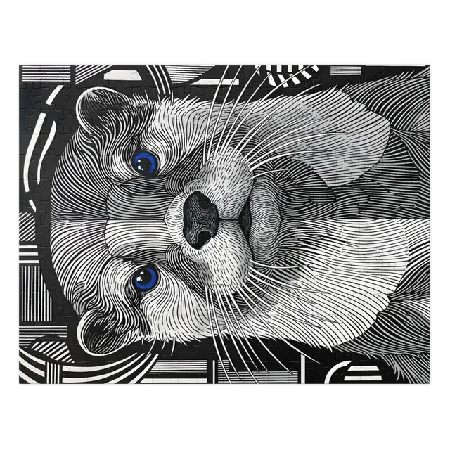 Linear Otter Portrait | Jigsaw Puzzles