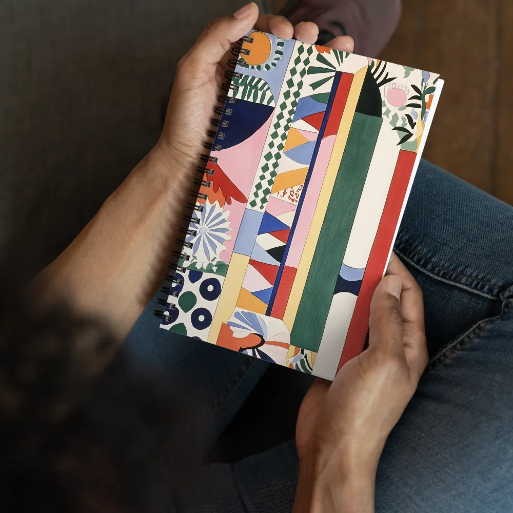 Vibrant Abstract Composition 
 Spiral Notebook | 140 pages