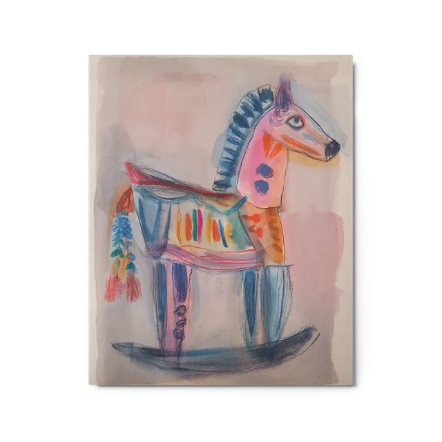 The Pastel Rocking Horse | Art Print