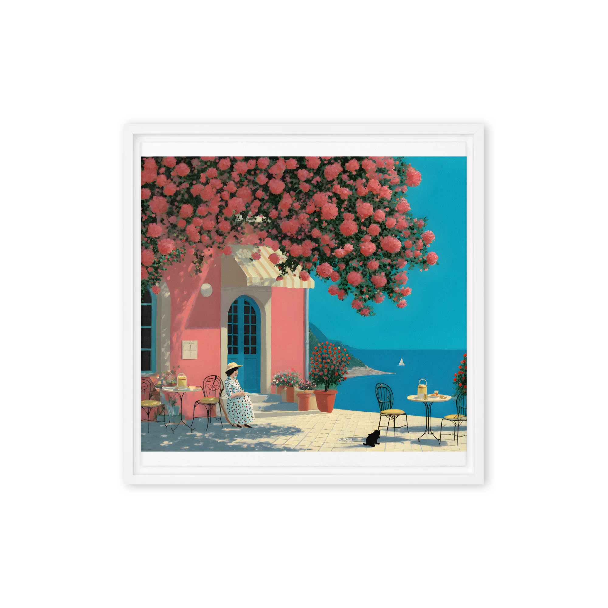 Sunlit Coastal Terrace