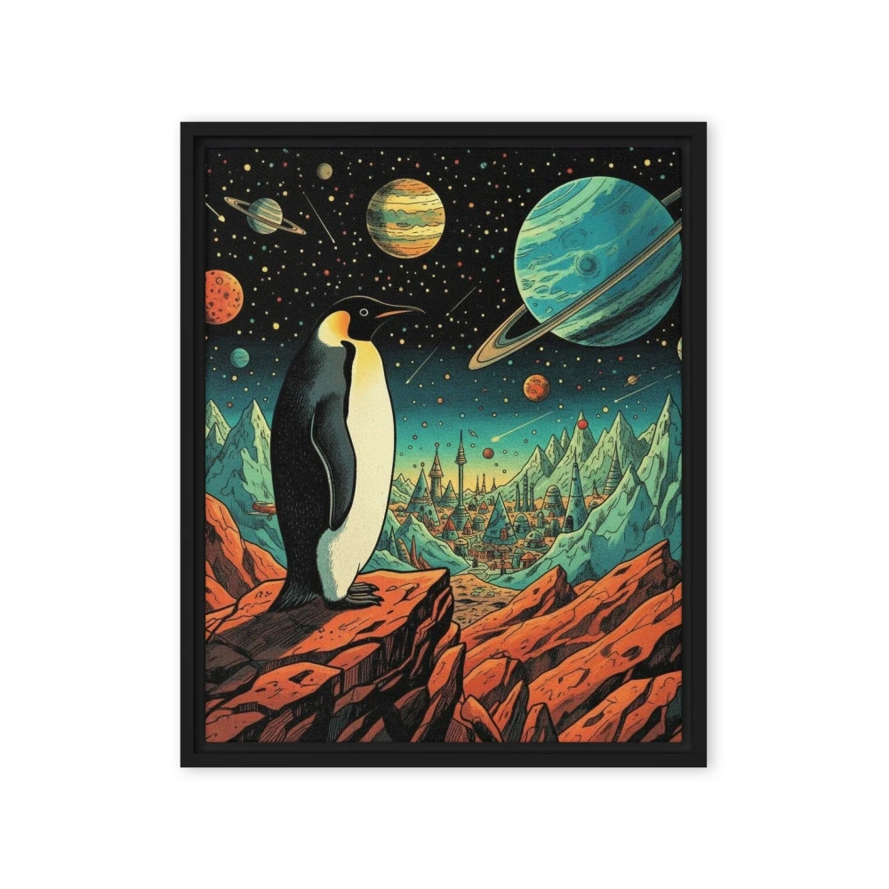 Penguin on an Alien Shore