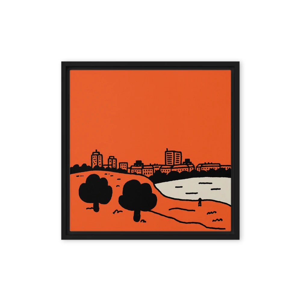 Orange Cityscape | Art Print