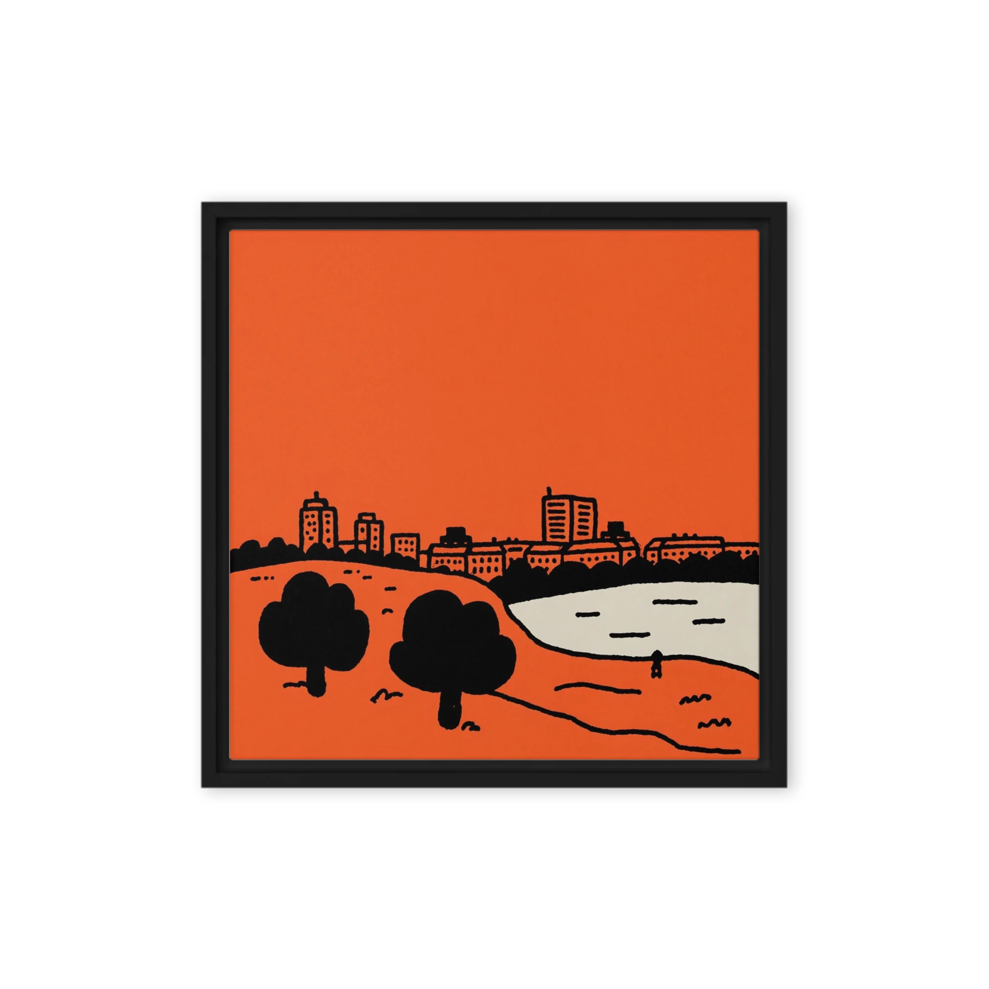 Orange Cityscape | Art Print