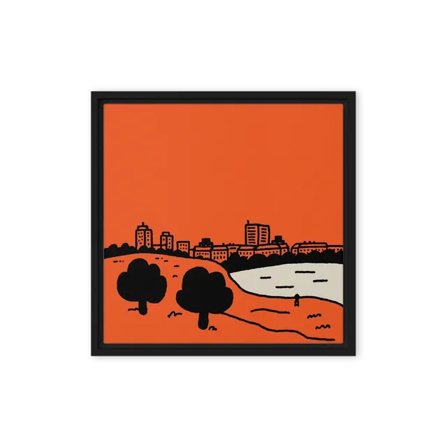 Orange Cityscape | Art Print
