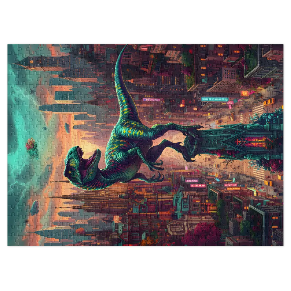 Raptor Over Metropolis | Jigsaw Puzzles