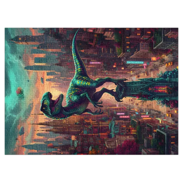 Raptor Over Metropolis | Jigsaw Puzzles