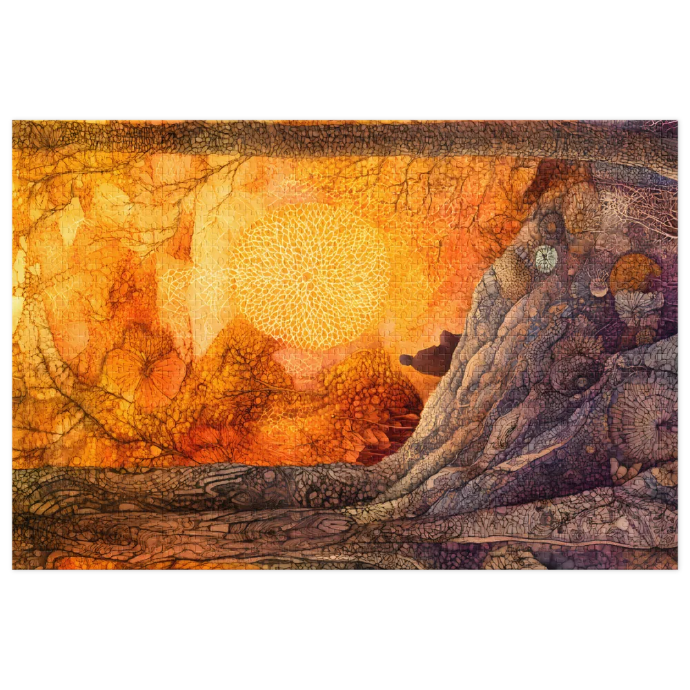Meditatives Waldglühen 
 Puzzle in Metalldose