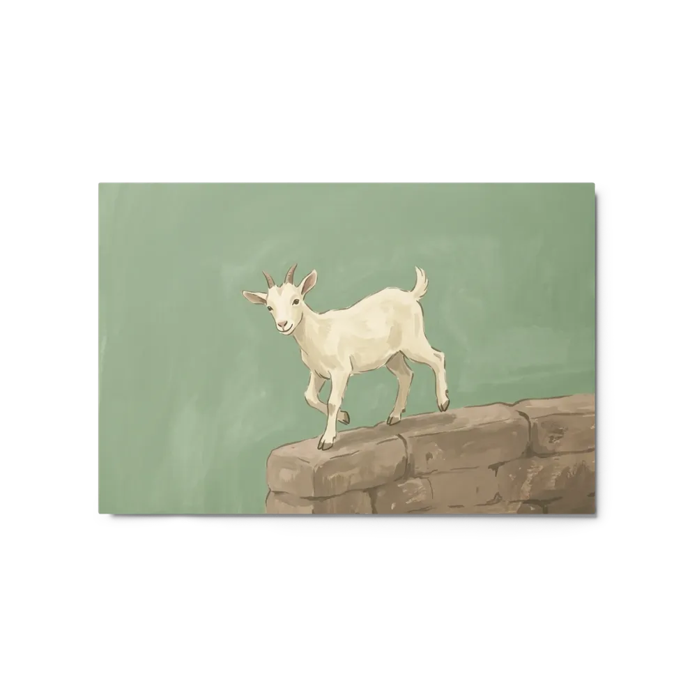 Little Goat on the Wall | Art Print