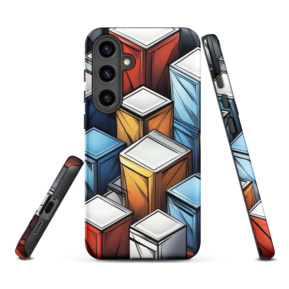 Colorful Geometric Containers | Phone Case