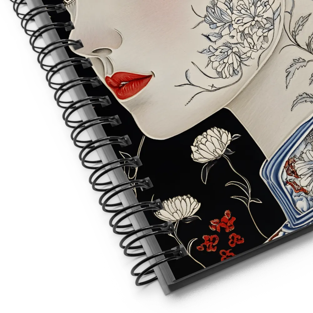 The Floral Portrait 
 Spiral Notebook | 140 pages