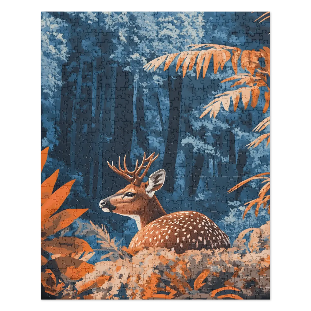 Whispers of the Blue Forest 
 Jigsaw Puzzle