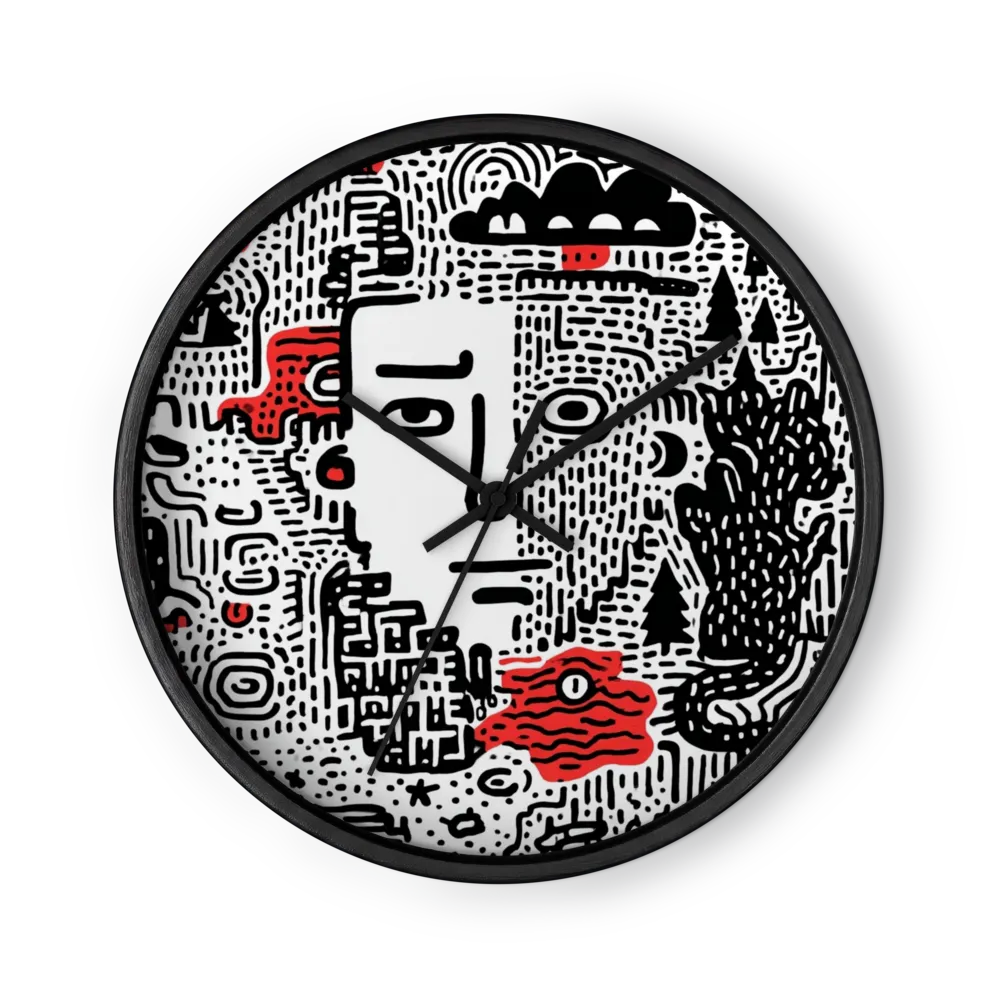 Doodle Mental | Horloge murale