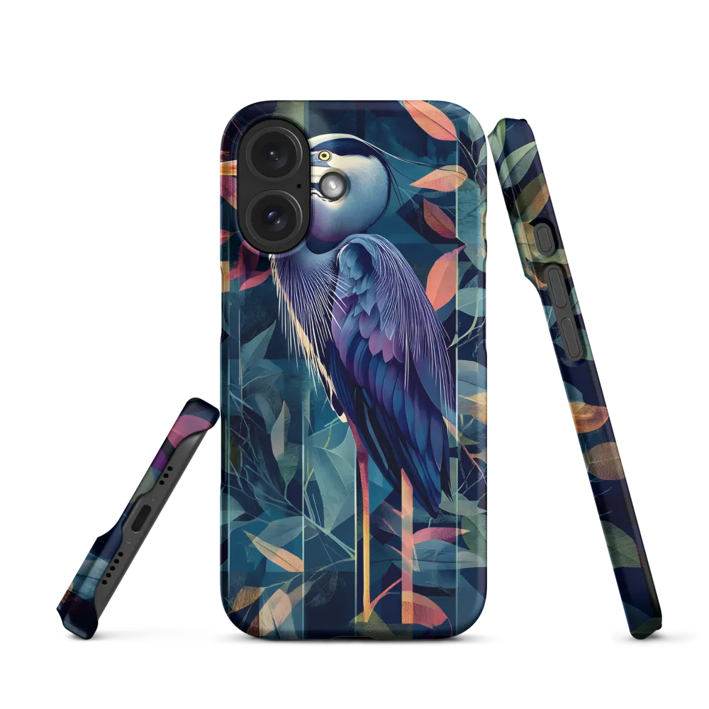 Stylized Heron Illustration | Phone Case
