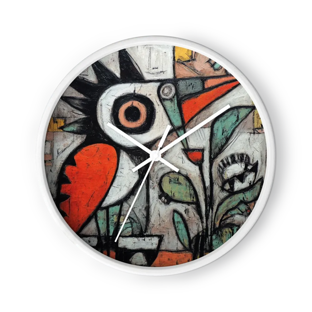 Stylized Bird in Garden