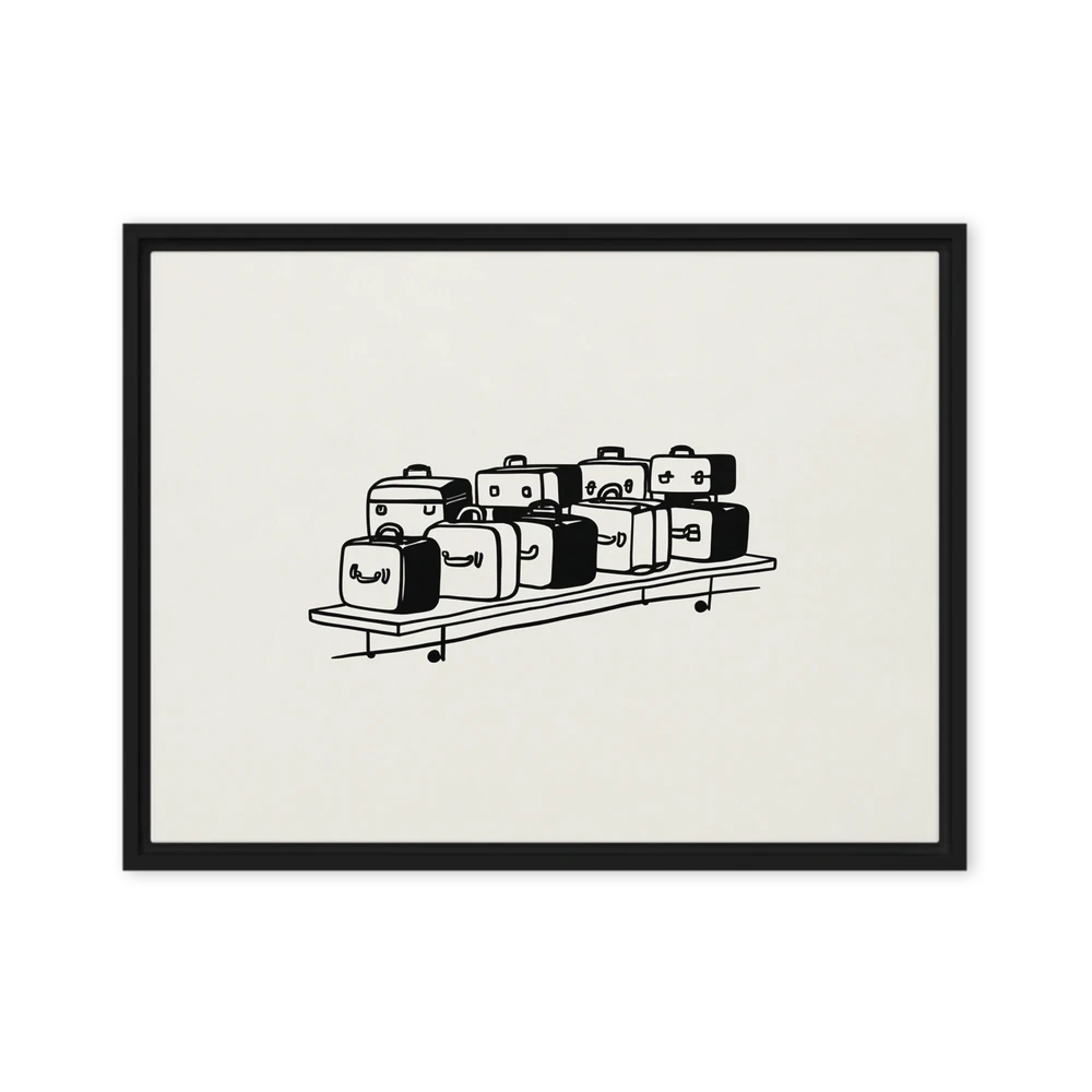 Shelved Luggage | Art Print
