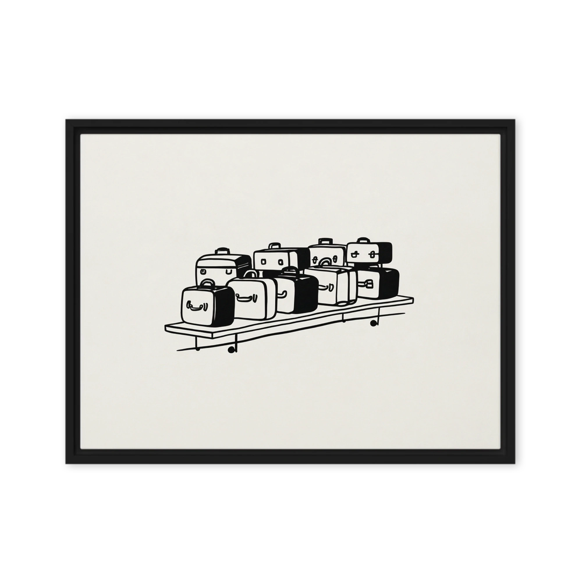 Shelved Luggage | Art Print