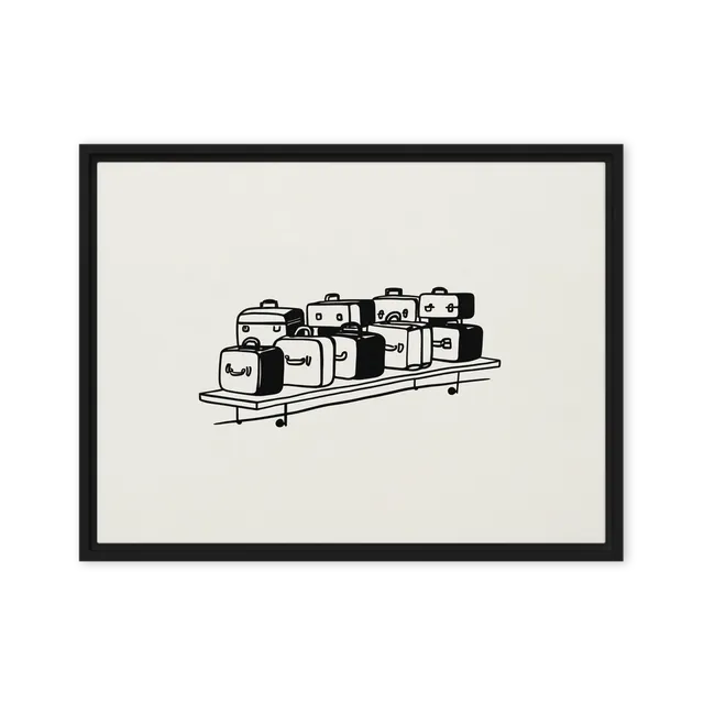 Shelved Luggage | Art Print