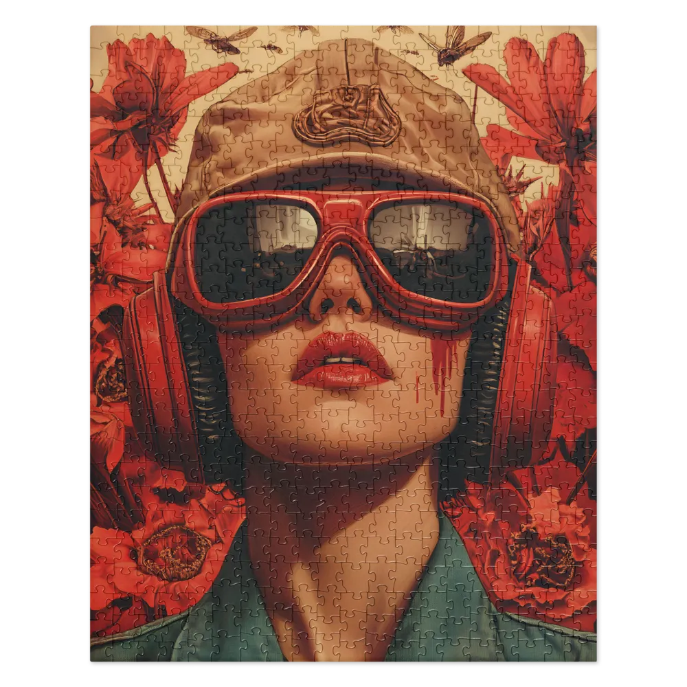 Aviator's Bloom 
 Jigsaw Puzzle in Tin Box