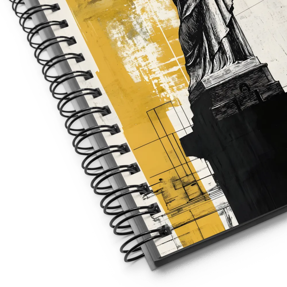Winged Liberty: Urban Engraving 
 Spiral Notebook | 140 pages
