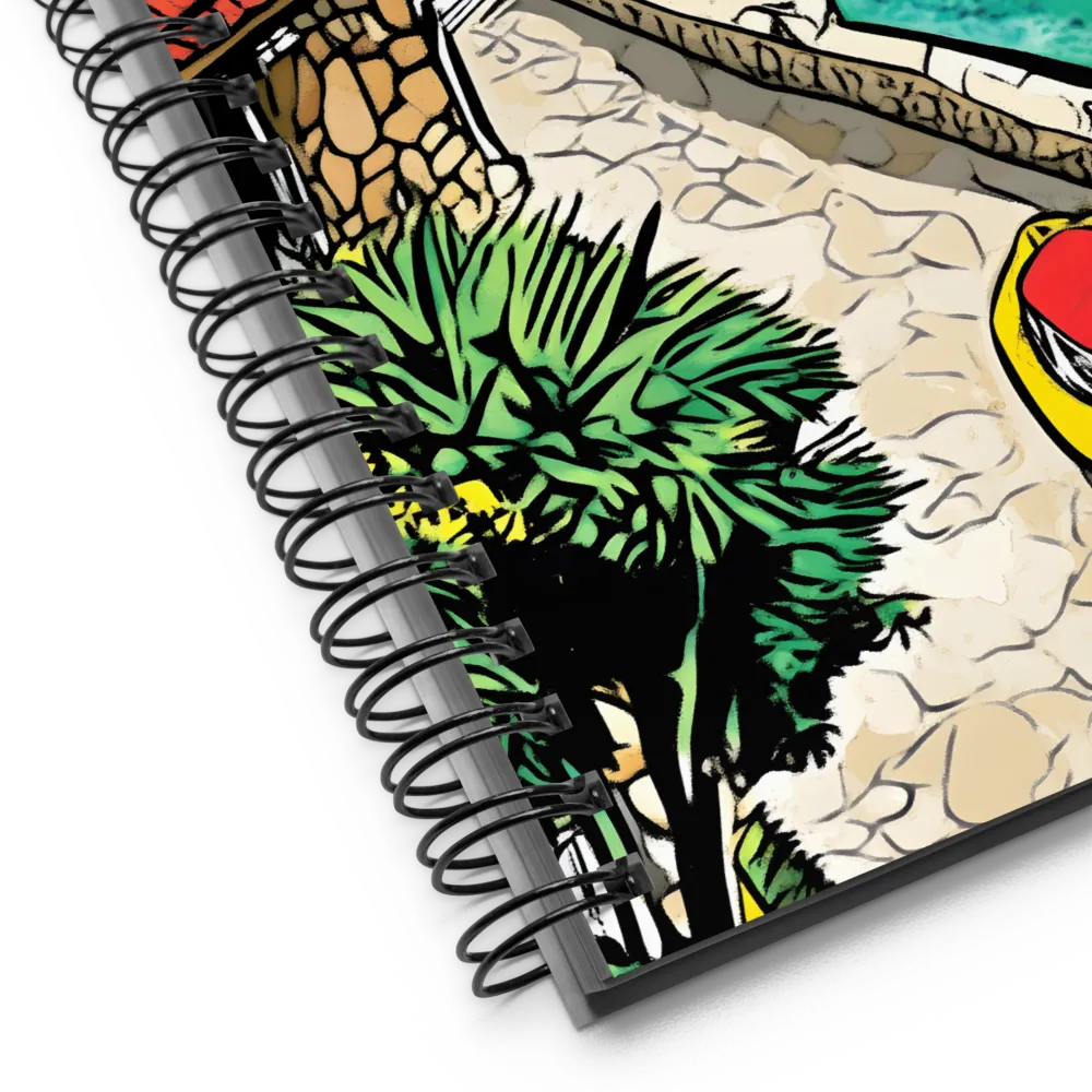 Mediterranean Inlet Scene 
 Spiral Notebook | 140 pages