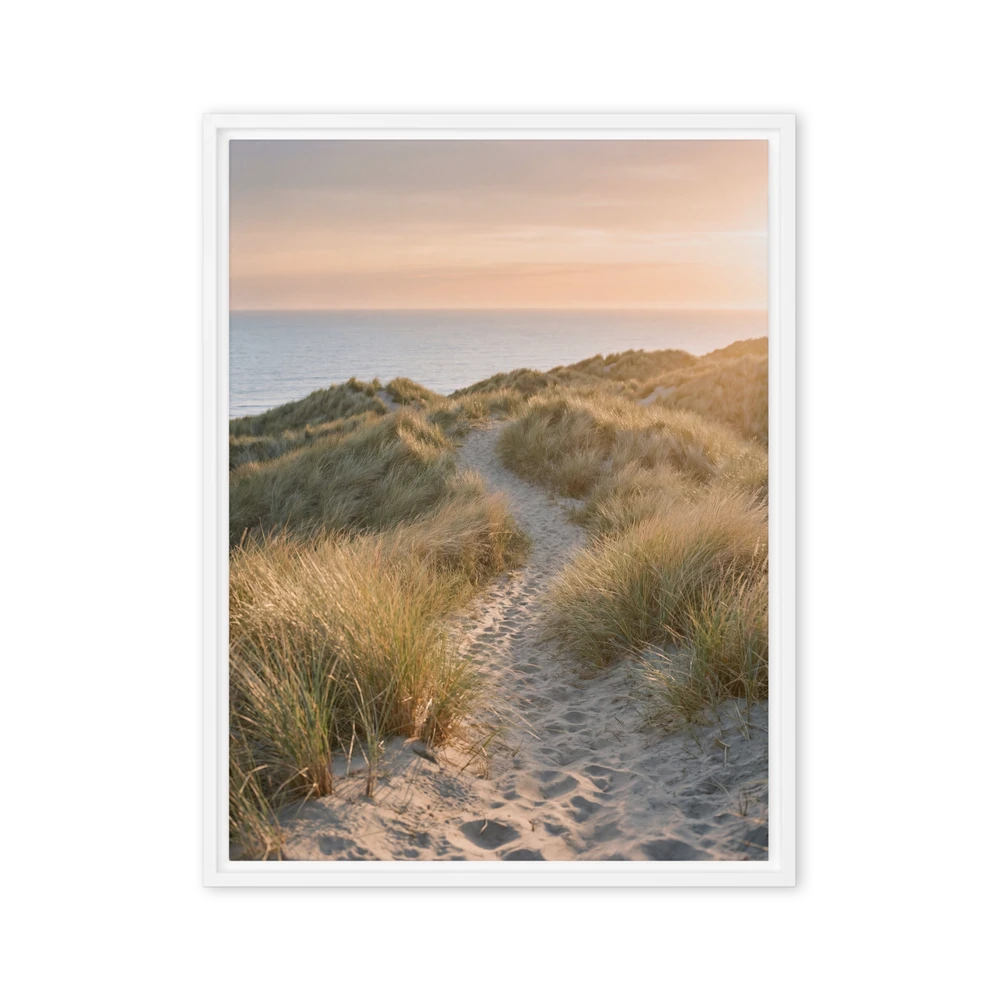 Coastal Dune Pathway at Sunset | Art Print