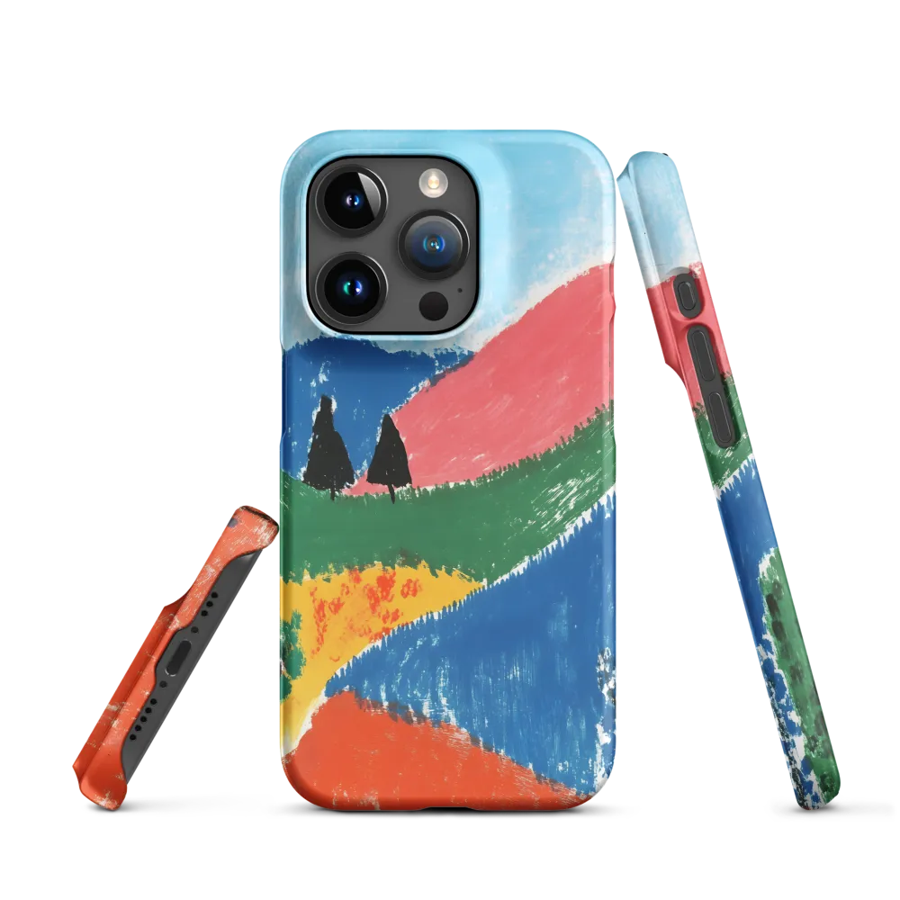 Rolling Hills in Bright Colors | Phone Case