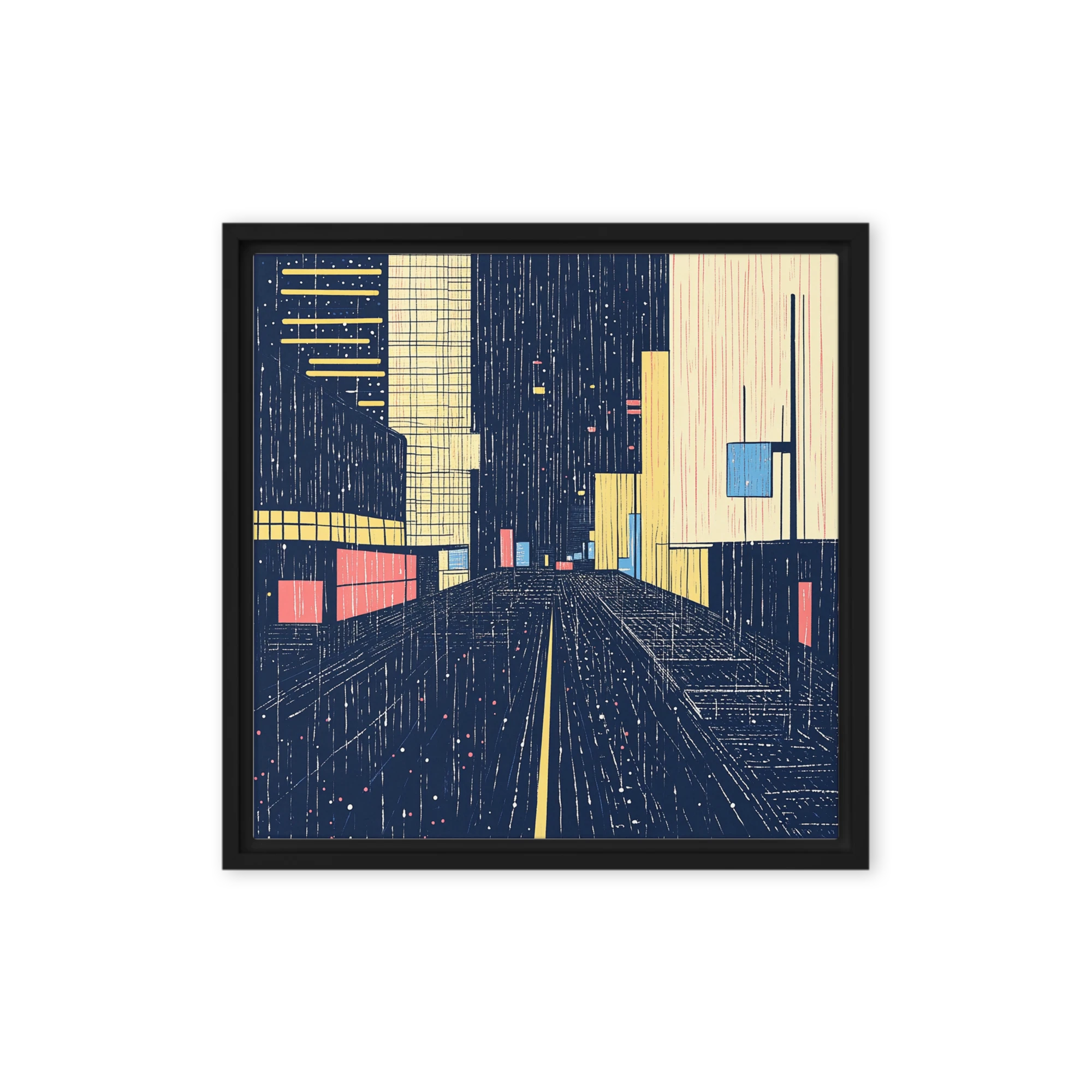 Stylized Cityscape Illustration
