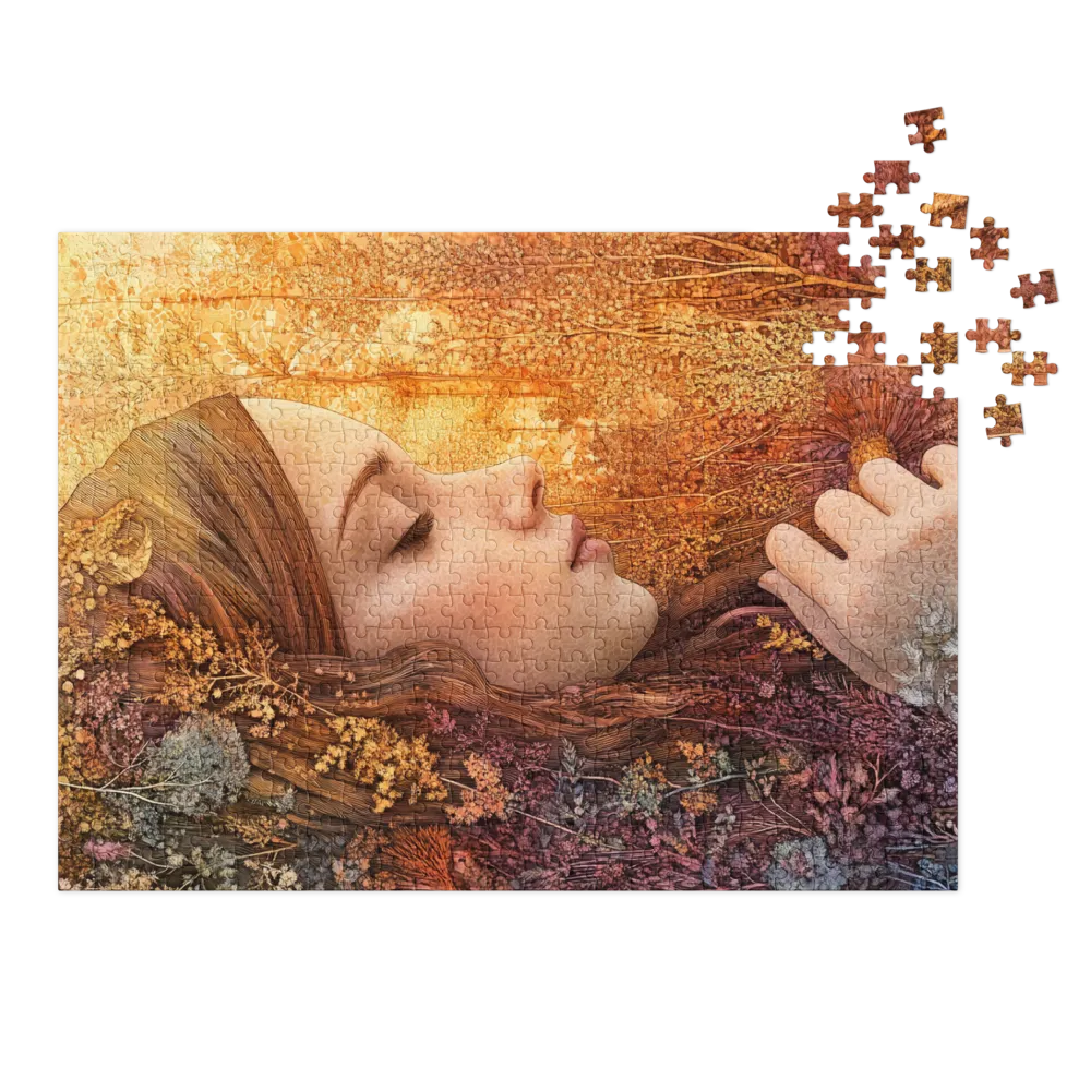 Serene Nature-Inspired Girl Portrait