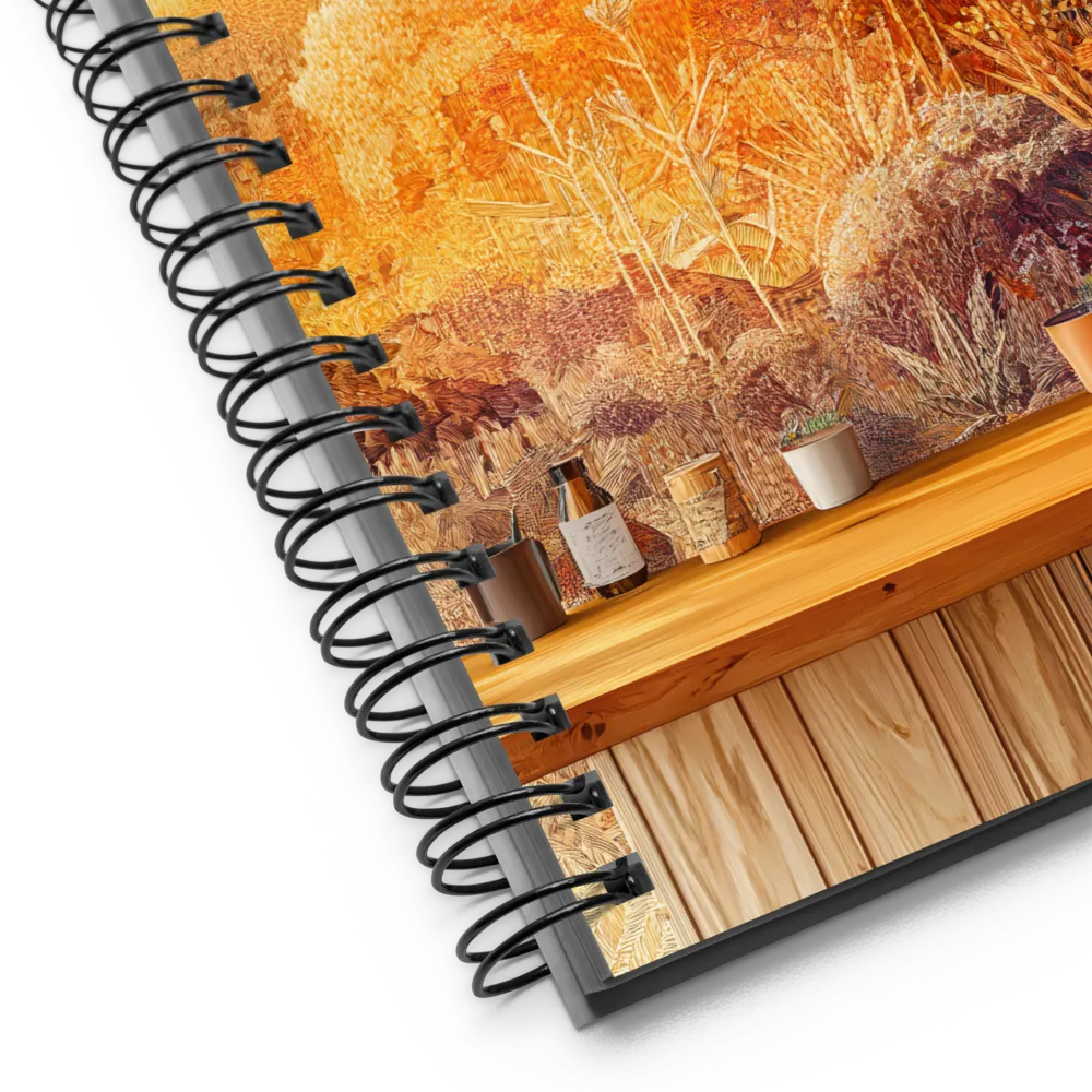 Autumnal Tapestry Landscape 
 Spiral Notebook | 140 pages