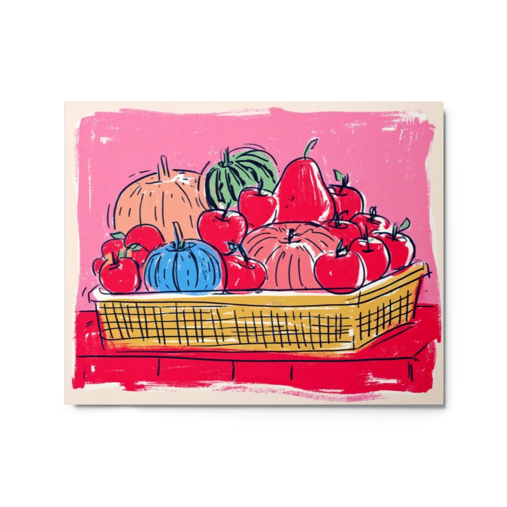 Fruit Basket in Pink | Art Print