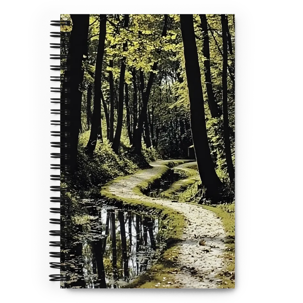 Winding Forest Path 
 Spiral Notebook | 140 pages