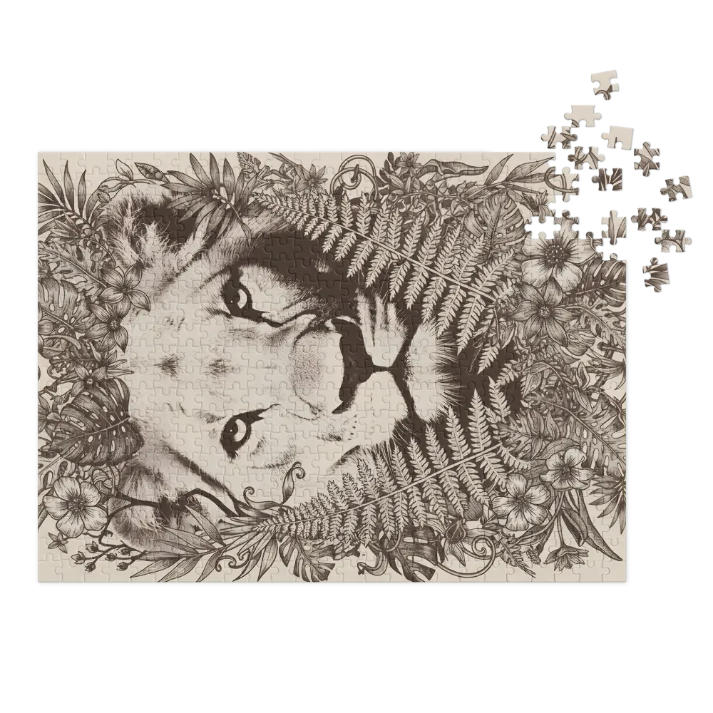 Lion Among Ferns