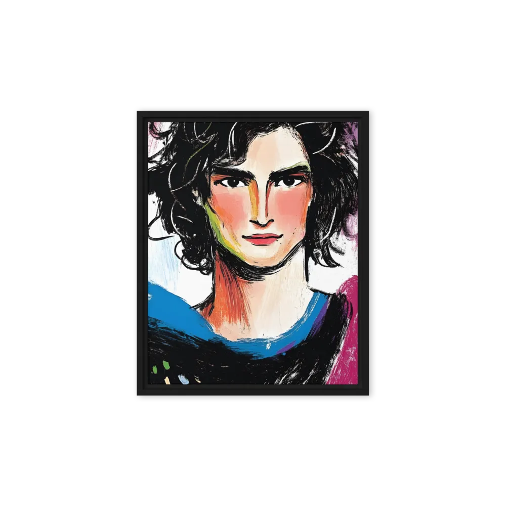Expressive Colorful Portrait 
 Canvas | 30″x 30″
