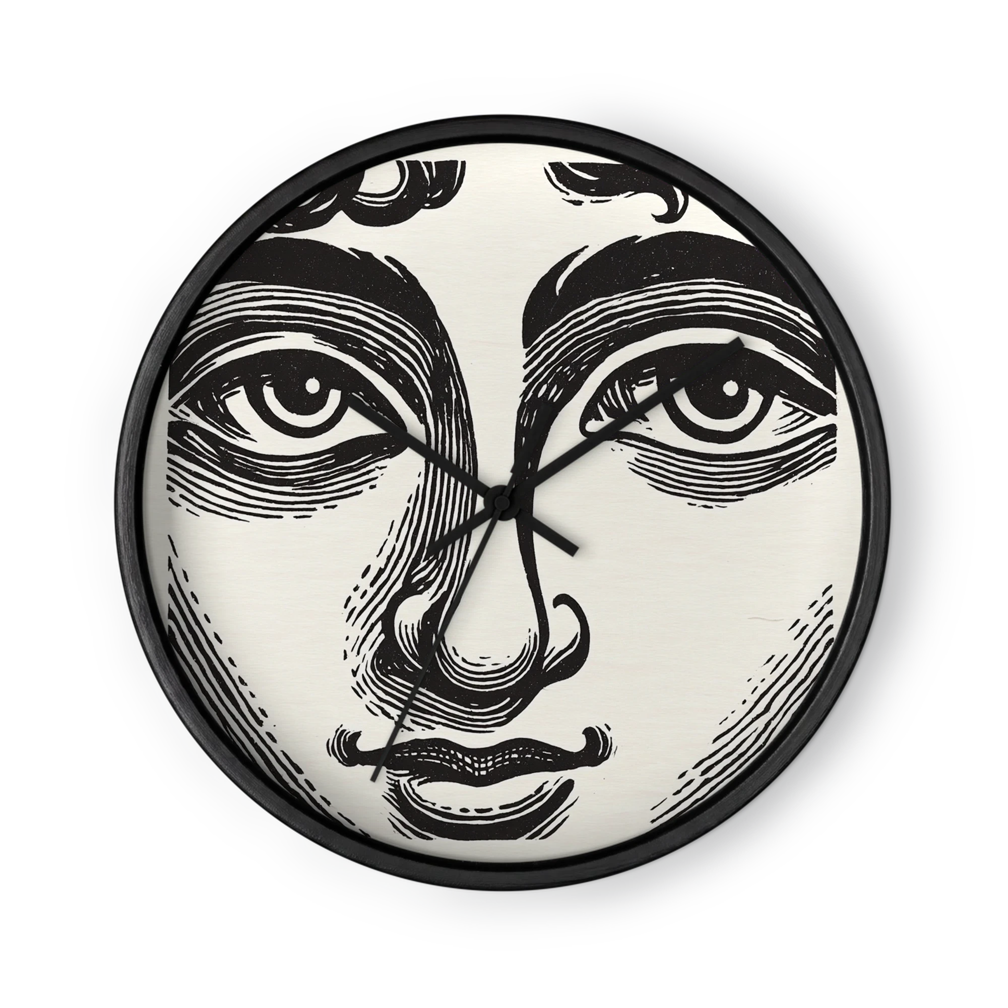 Classical Face Linocut