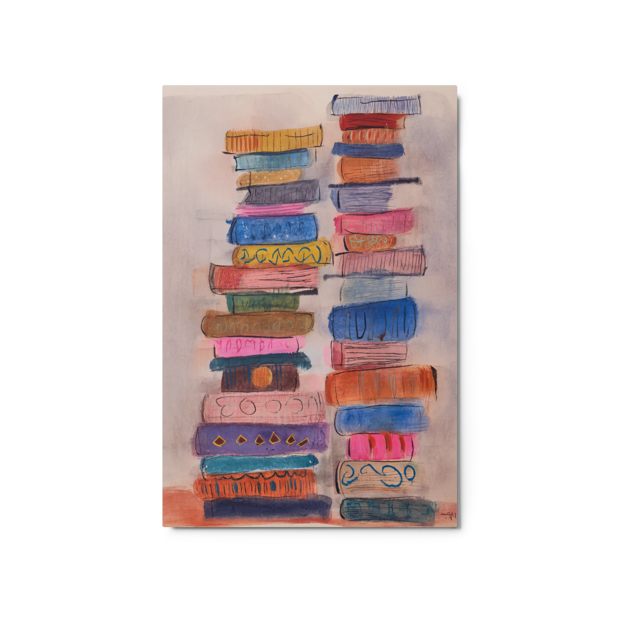 The Storybook Layer — Crayon on wash
