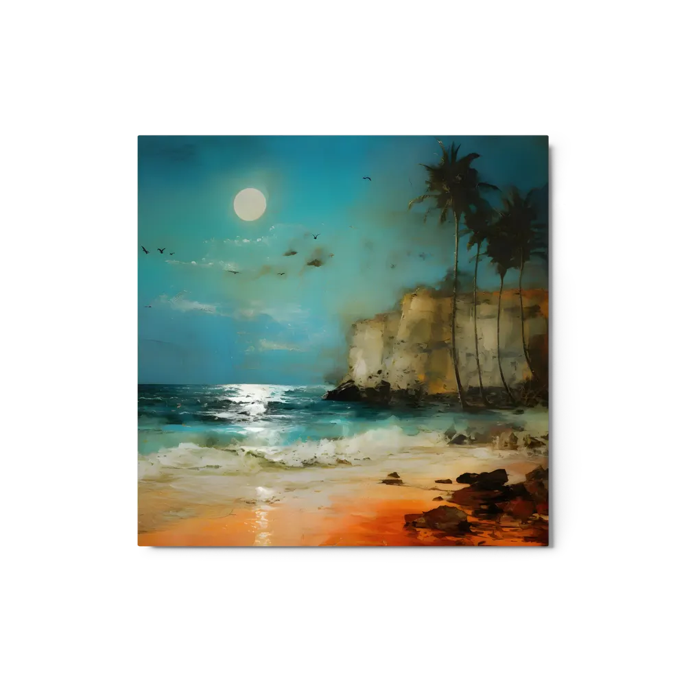 Moonlit Coastal Serenity | Art Print