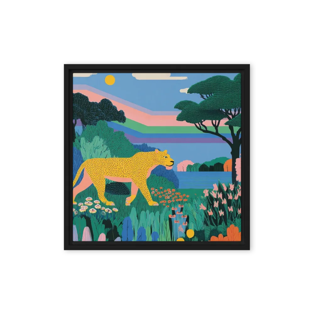 Leopard in the Tropics 
 Canvas | 8″x 8″