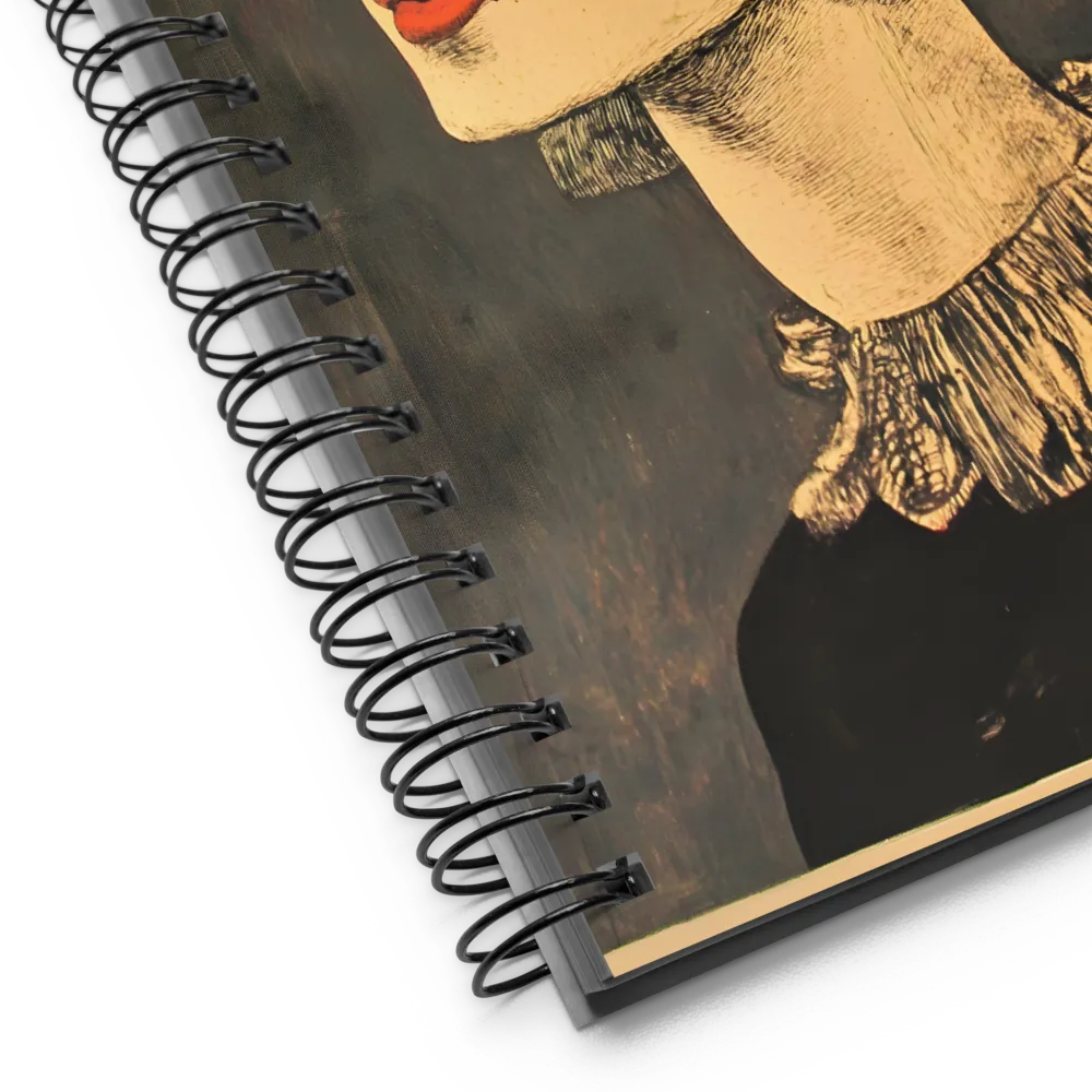 Woman with Floral Headdress 
 Spiral Notebook | 140 pages