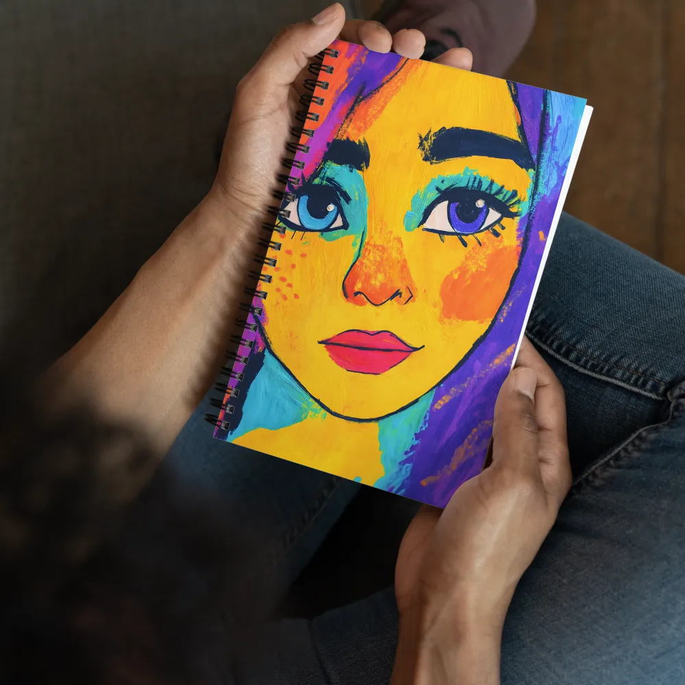 Stylized Pop Art Portrait 
 Spiral Notebook | 140 pages