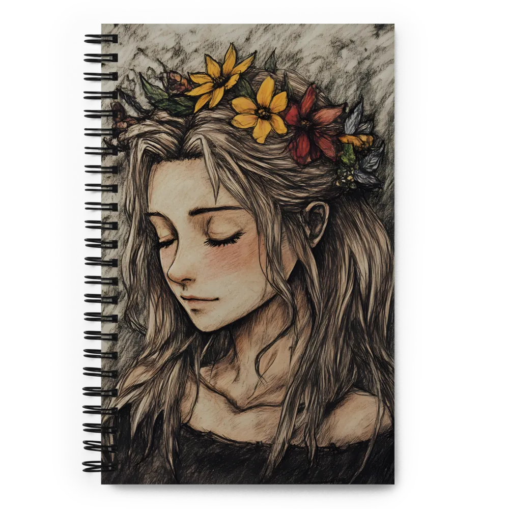 Floral Contemplation 
 Spiral Notebook | 140 pages