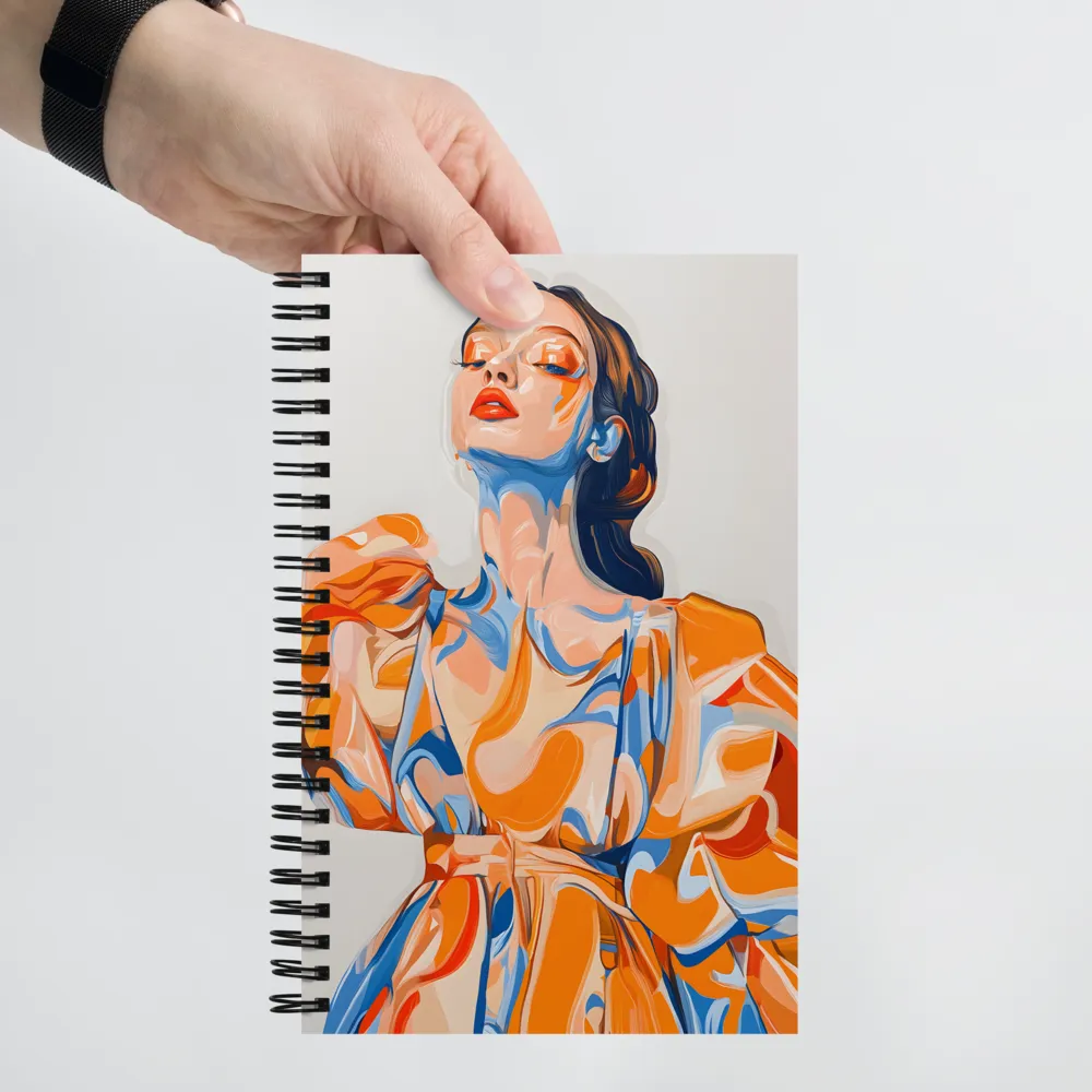 Fluid Expression Portrait 
 Spiral Notebook | 140 pages