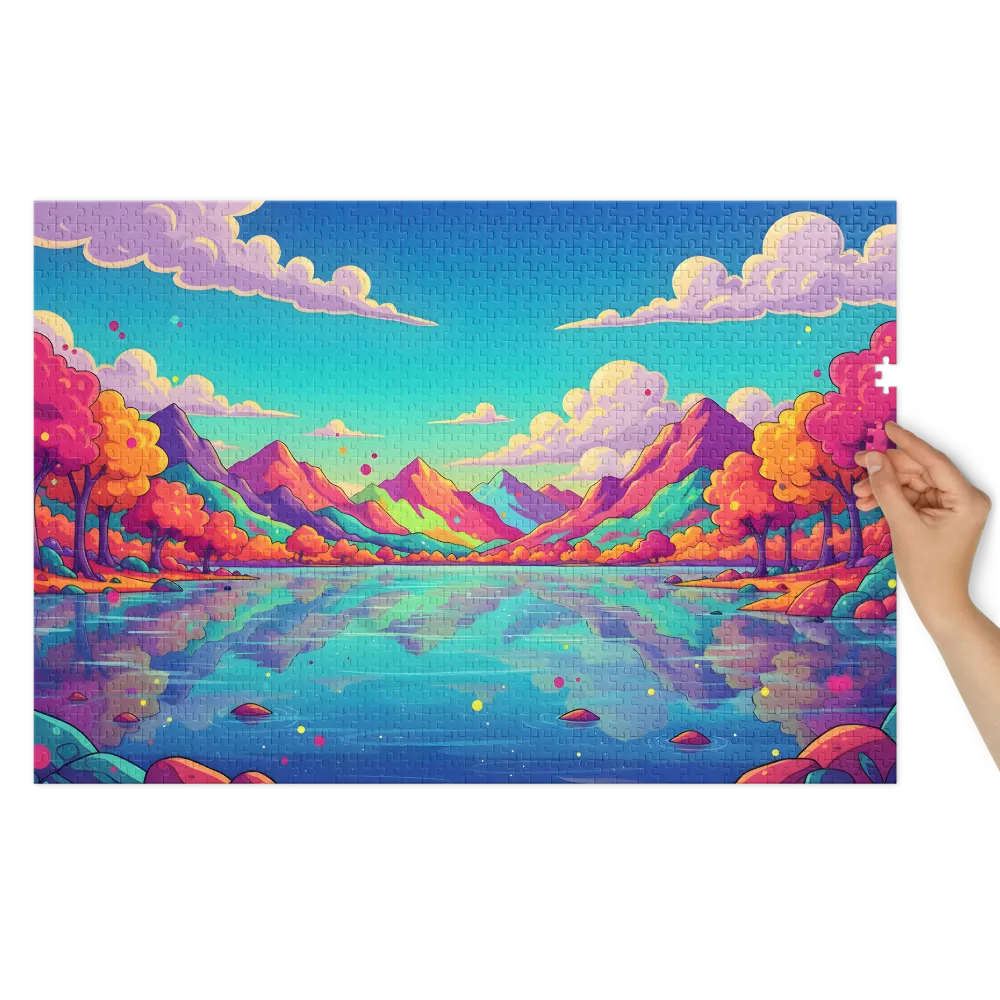 Riflesso Montano Fantasioso 
 Puzzle in scatola di metallo